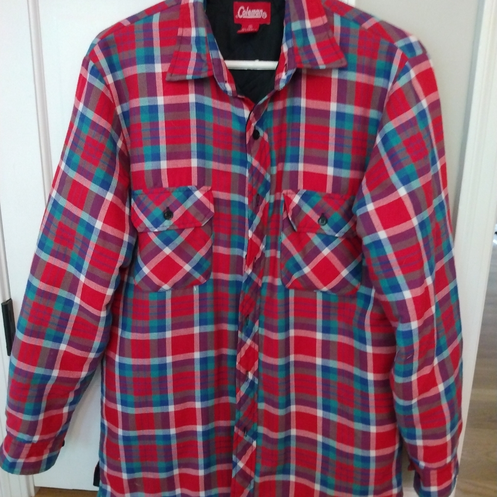 Coleman Men's Quilted Flannel Jacket.